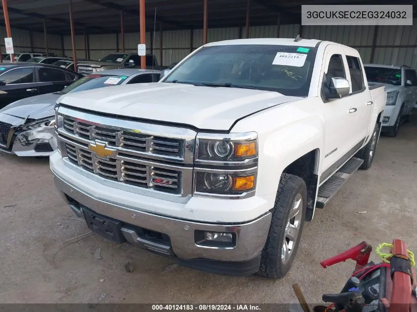 2014 Chevrolet Silverado 1500 2Lz VIN: 3GCUKSEC2EG324032 Lot: 40124183