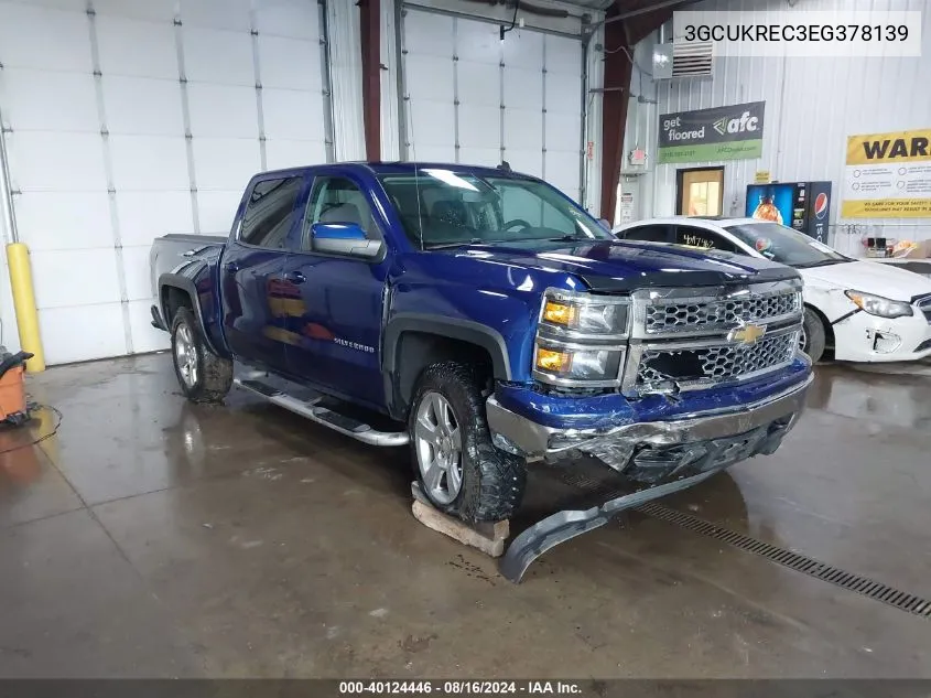 2014 Chevrolet Silverado 1500 1Lt VIN: 3GCUKREC3EG378139 Lot: 40124446