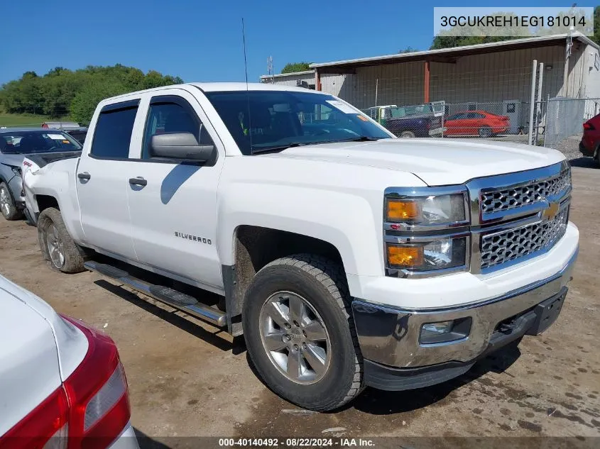 2014 Chevrolet Silverado 1500 1Lt VIN: 3GCUKREH1EG181014 Lot: 40140492