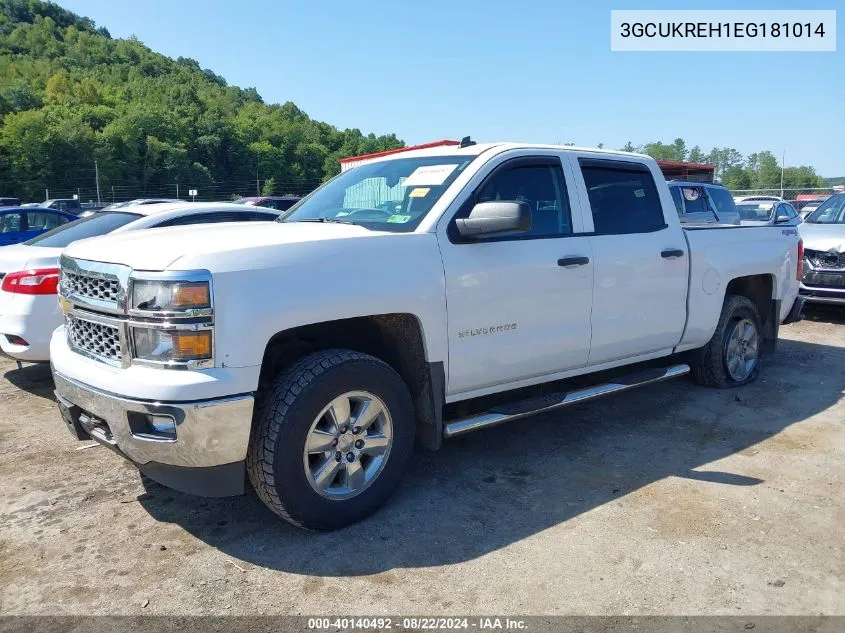 2014 Chevrolet Silverado 1500 1Lt VIN: 3GCUKREH1EG181014 Lot: 40140492