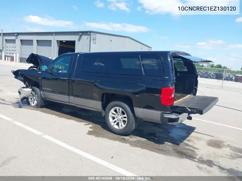 2014 Chevrolet Silverado 1500 1Lt VIN: 1GCNCREC1EZ130120 Lot: 40142649