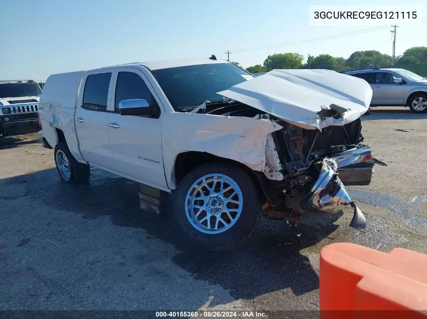 2014 Chevrolet Silverado 1500 2Lt VIN: 3GCUKREC9EG121115 Lot: 40155365