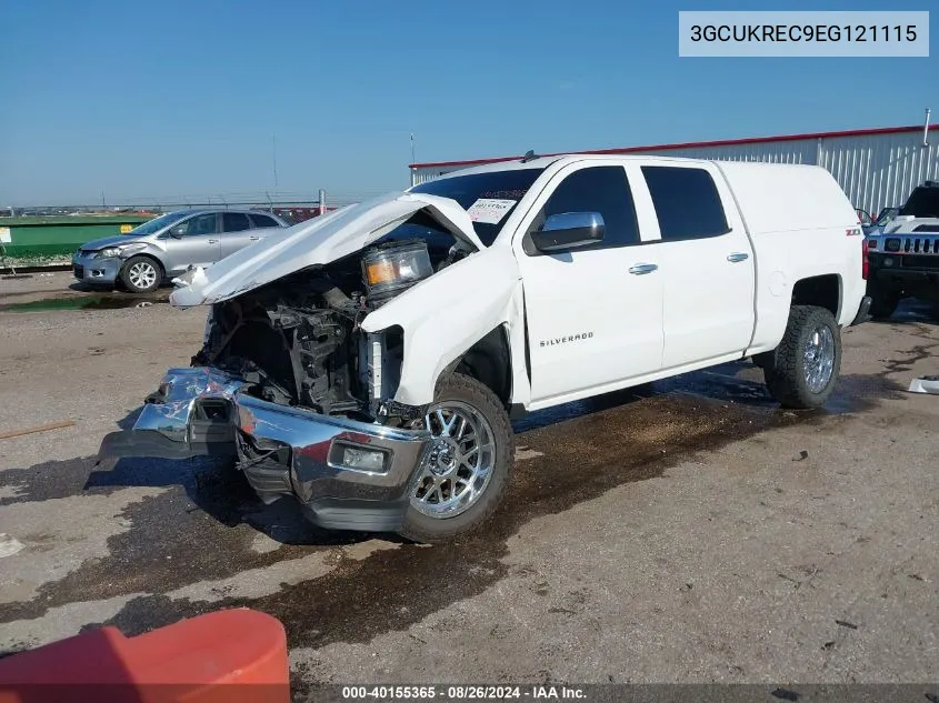 2014 Chevrolet Silverado 1500 2Lt VIN: 3GCUKREC9EG121115 Lot: 40155365