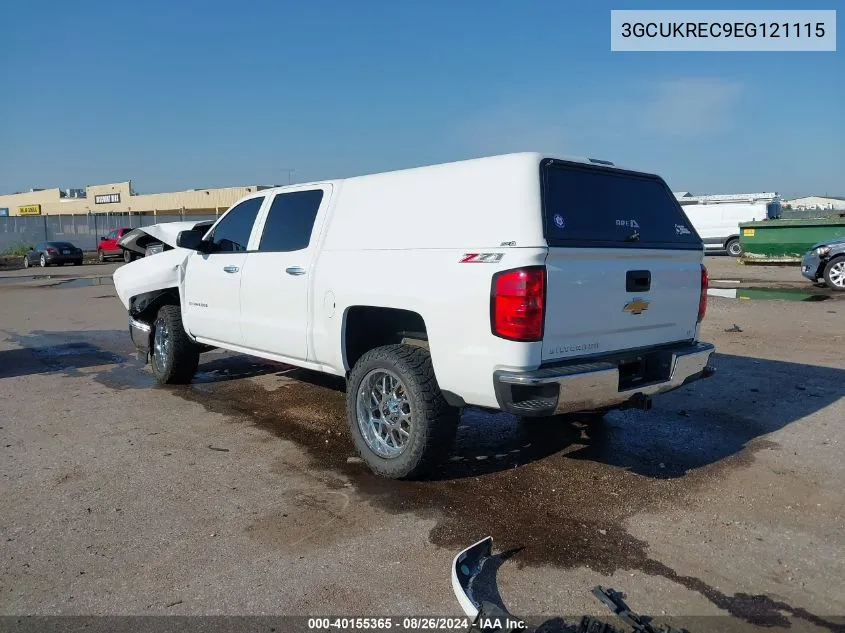 2014 Chevrolet Silverado 1500 2Lt VIN: 3GCUKREC9EG121115 Lot: 40155365