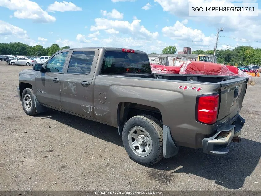 2014 Chevrolet Silverado 1500 Work Truck 2Wt VIN: 3GCUKPEH8EG531761 Lot: 40167779