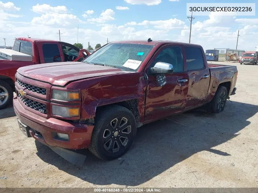 2014 Chevrolet Silverado 1500 2Lz VIN: 3GCUKSECXEG292236 Lot: 40168248