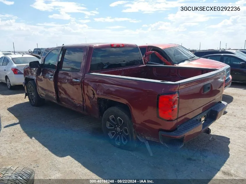 2014 Chevrolet Silverado 1500 2Lz VIN: 3GCUKSECXEG292236 Lot: 40168248