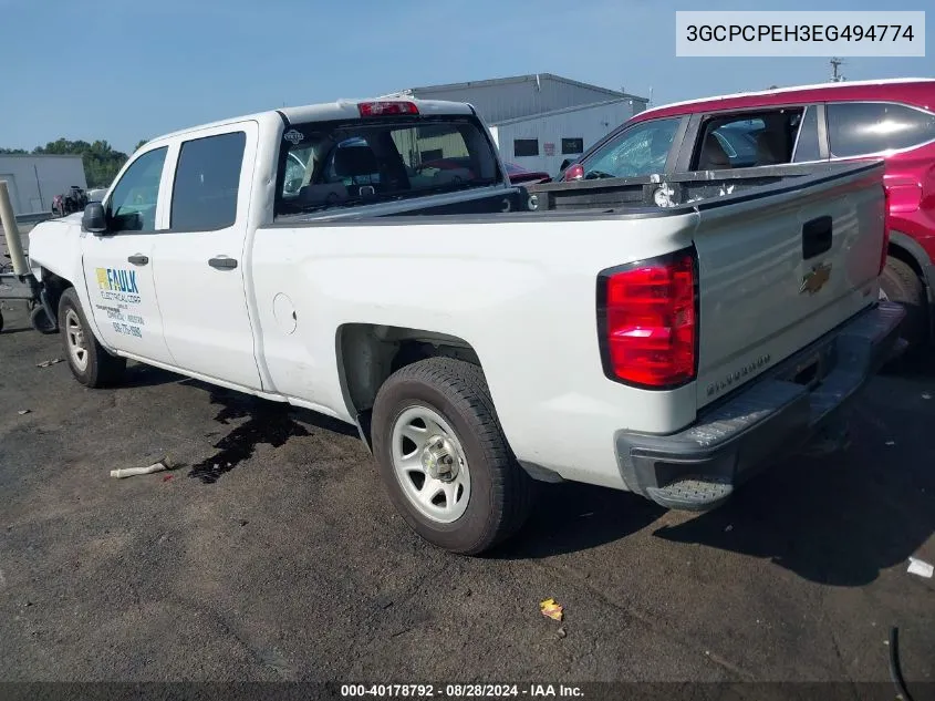 2014 Chevrolet Silverado 1500 Work Truck 1Wt VIN: 3GCPCPEH3EG494774 Lot: 40178792