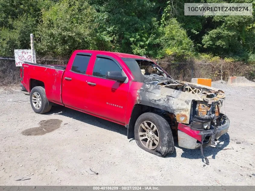 2014 Chevrolet Silverado 1500 1Lt VIN: 1GCVKREC1EZ408274 Lot: 40186209