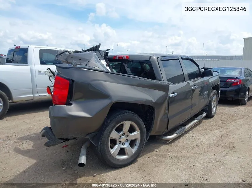 2014 Chevrolet Silverado 1500 1Lt VIN: 3GCPCRECXEG125846 Lot: 40198725