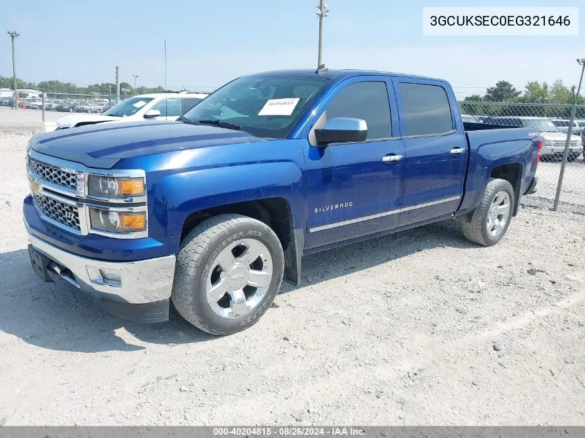 2014 Chevrolet Silverado 1500 1Lz VIN: 3GCUKSEC0EG321646 Lot: 40204815