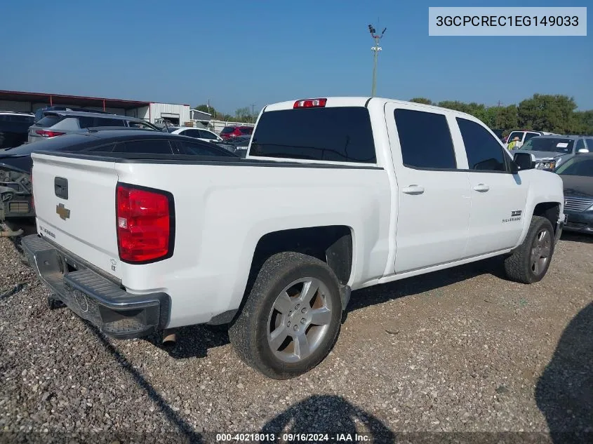 3GCPCREC1EG149033 2014 Chevrolet Silverado 1500 C1500 Lt