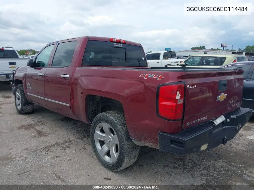 2014 Chevrolet Silverado 1500 1Lz VIN: 3GCUKSEC6EG114484 Lot: 40249098