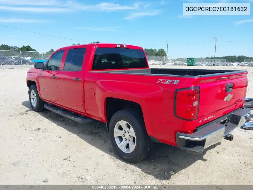 2014 Chevrolet Silverado 1500 2Lt VIN: 3GCPCREC7EG181632 Lot: 40250245