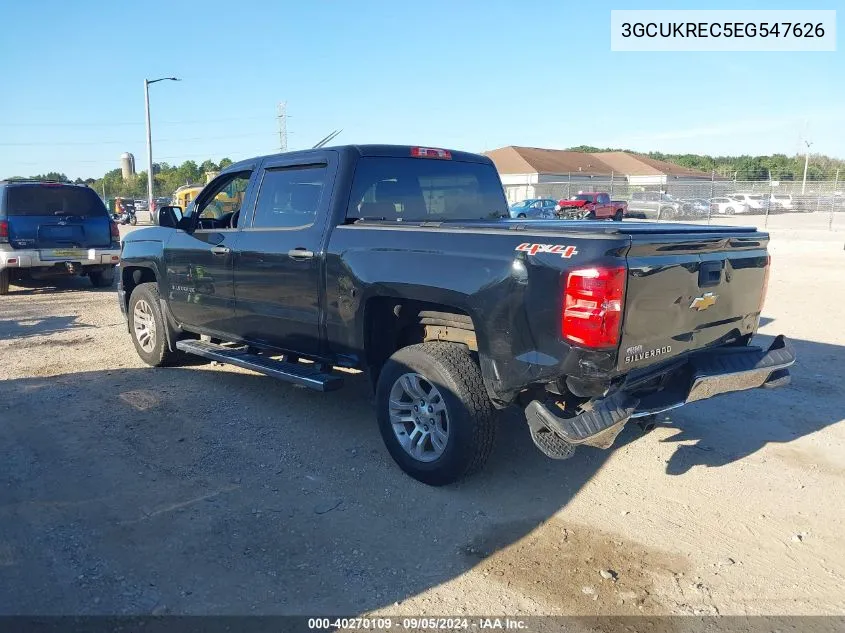 2014 Chevrolet Silverado 1500 1Lt VIN: 3GCUKREC5EG547626 Lot: 40270109