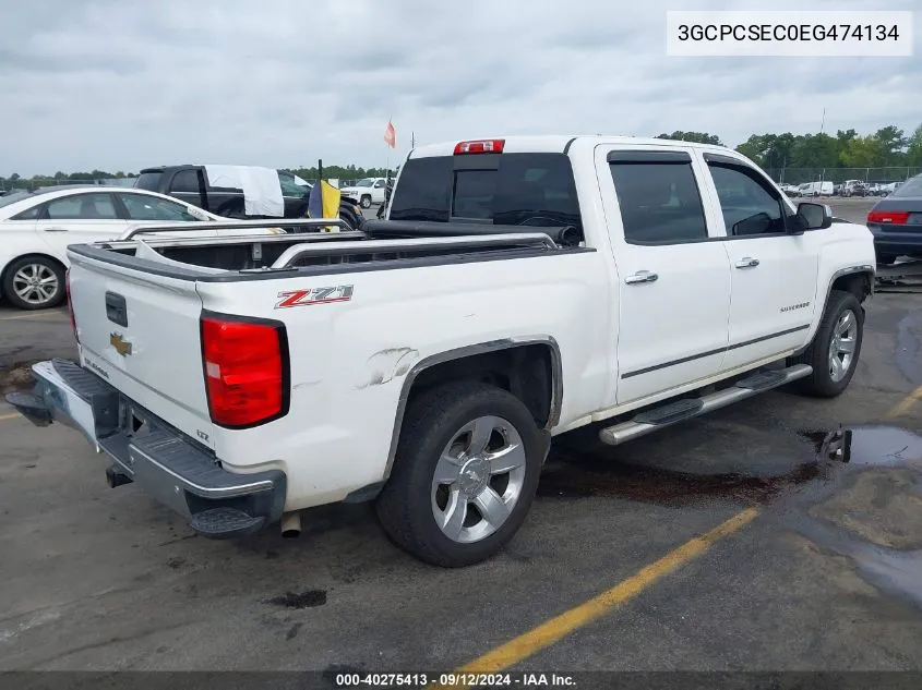 2014 Chevrolet Silverado 1500 2Lz VIN: 3GCPCSEC0EG474134 Lot: 40275413