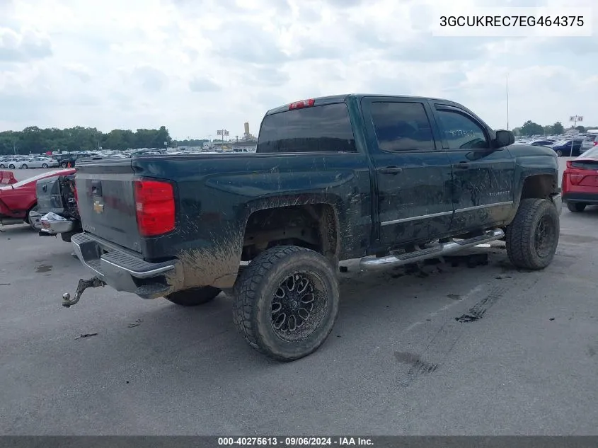 2014 Chevrolet Silverado 1500 2Lt VIN: 3GCUKREC7EG464375 Lot: 40275613