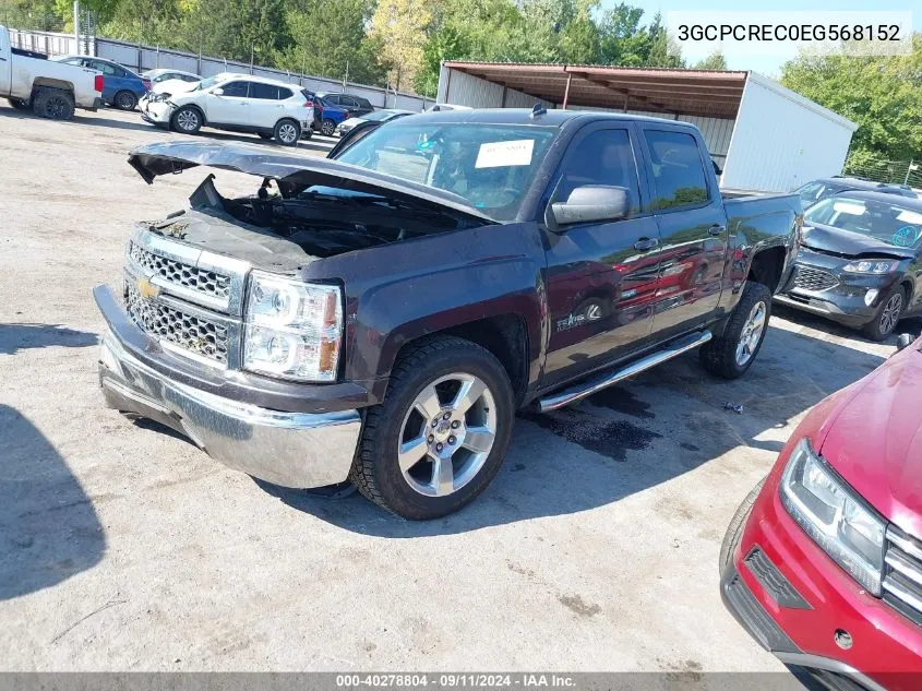 2014 Chevrolet Silverado 1500 C1500 Lt VIN: 3GCPCREC0EG568152 Lot: 40278804