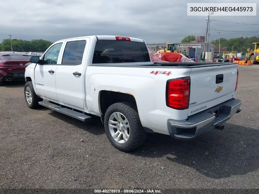 2014 Chevrolet Silverado 1500 1Lt VIN: 3GCUKREH4EG445973 Lot: 40278975