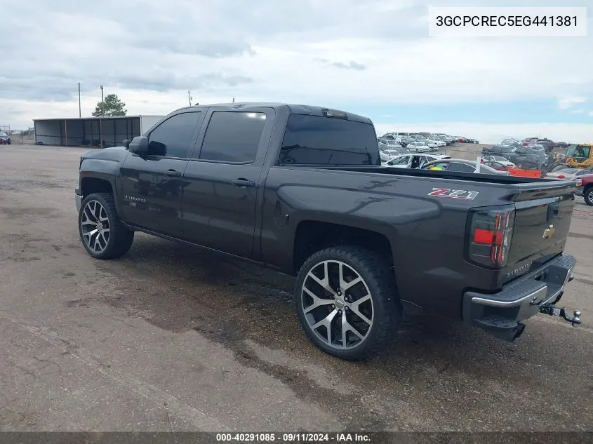 2014 Chevrolet Silverado 1500 2Lt VIN: 3GCPCREC5EG441381 Lot: 40291085