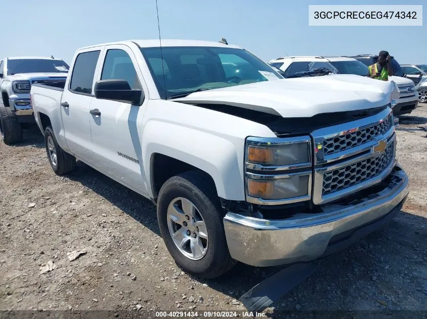 2014 Chevrolet Silverado 1500 1Lt VIN: 3GCPCREC6EG474342 Lot: 40291434