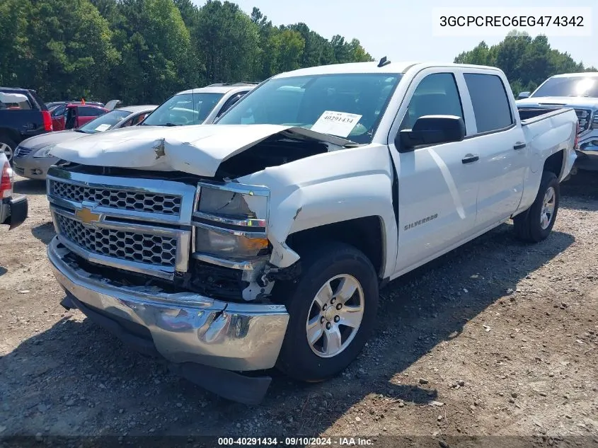 2014 Chevrolet Silverado 1500 1Lt VIN: 3GCPCREC6EG474342 Lot: 40291434