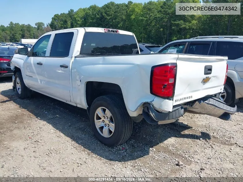 2014 Chevrolet Silverado 1500 1Lt VIN: 3GCPCREC6EG474342 Lot: 40291434