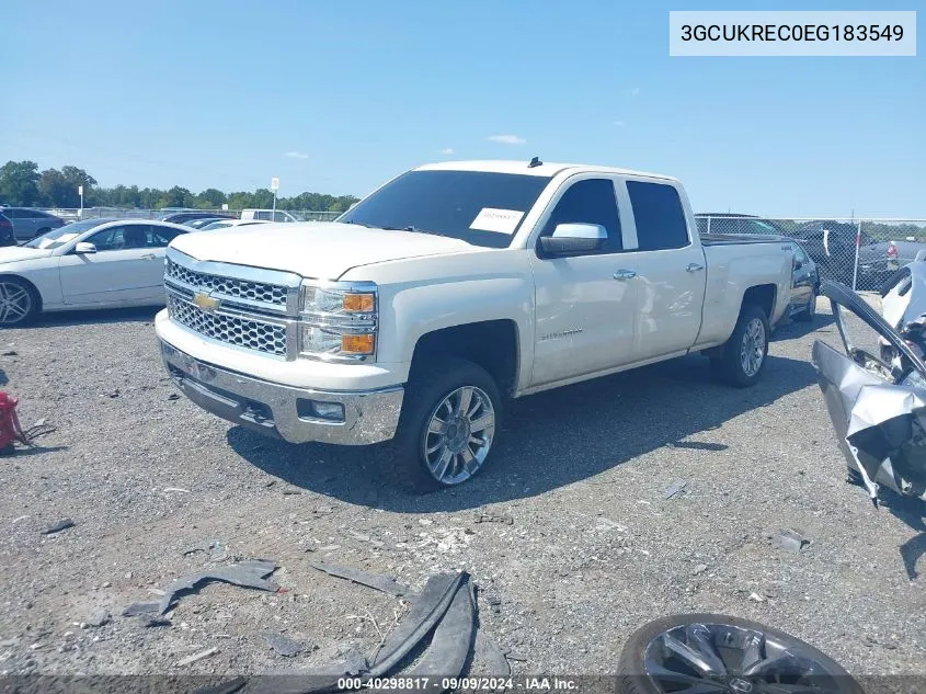 2014 Chevrolet Silverado 1500 1Lt VIN: 3GCUKREC0EG183549 Lot: 40298817