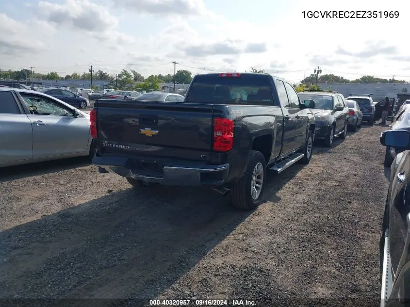 2014 Chevrolet Silverado K1500 Lt VIN: 1GCVKREC2EZ351969 Lot: 40320957