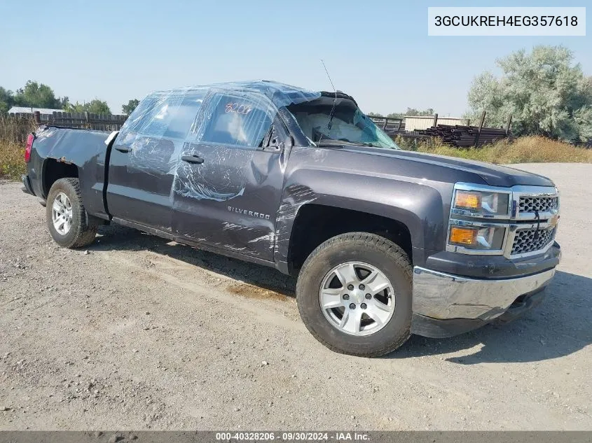 2014 Chevrolet Silverado 1500 1Lt VIN: 3GCUKREH4EG357618 Lot: 40328206