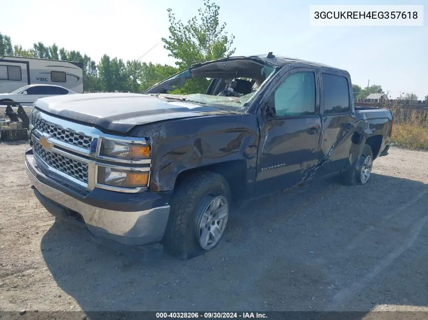 2014 Chevrolet Silverado 1500 1Lt VIN: 3GCUKREH4EG357618 Lot: 40328206