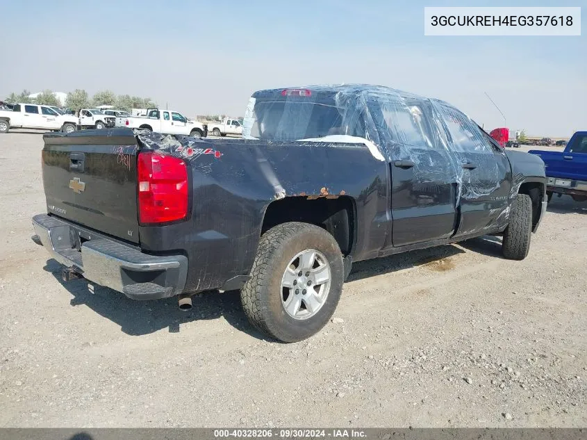 3GCUKREH4EG357618 2014 Chevrolet Silverado 1500 1Lt