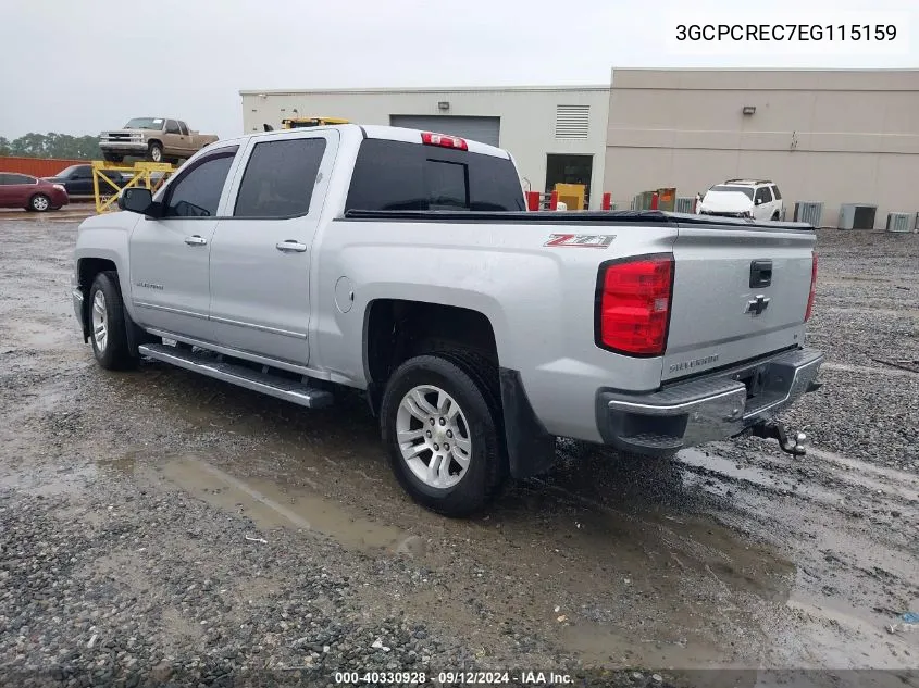 2014 Chevrolet Silverado C1500 Lt VIN: 3GCPCREC7EG115159 Lot: 40330928