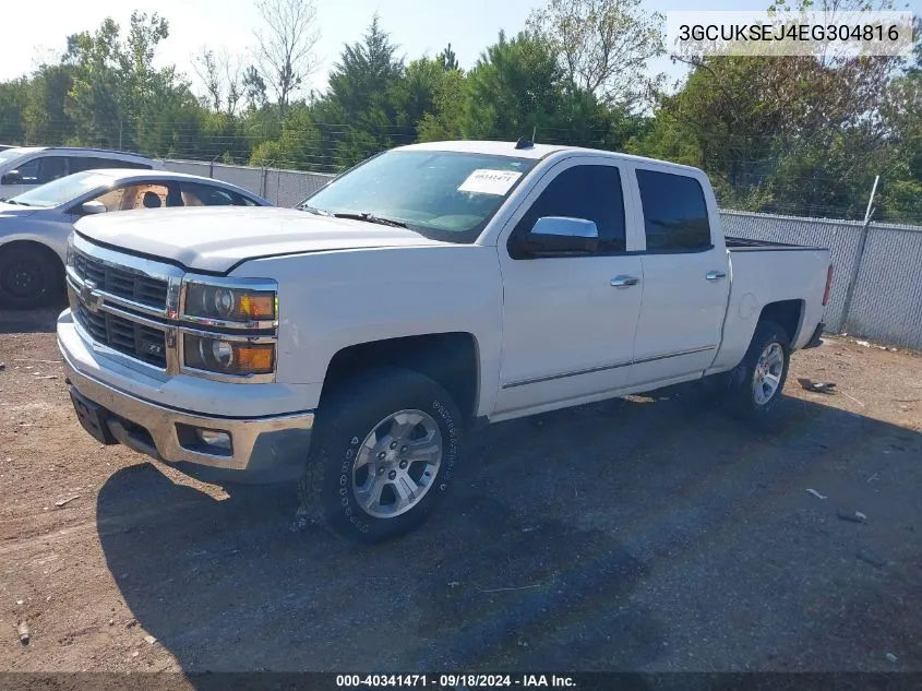 2014 Chevrolet Silverado 1500 2Lz VIN: 3GCUKSEJ4EG304816 Lot: 40341471