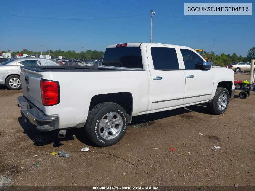 2014 Chevrolet Silverado 1500 2Lz VIN: 3GCUKSEJ4EG304816 Lot: 40341471