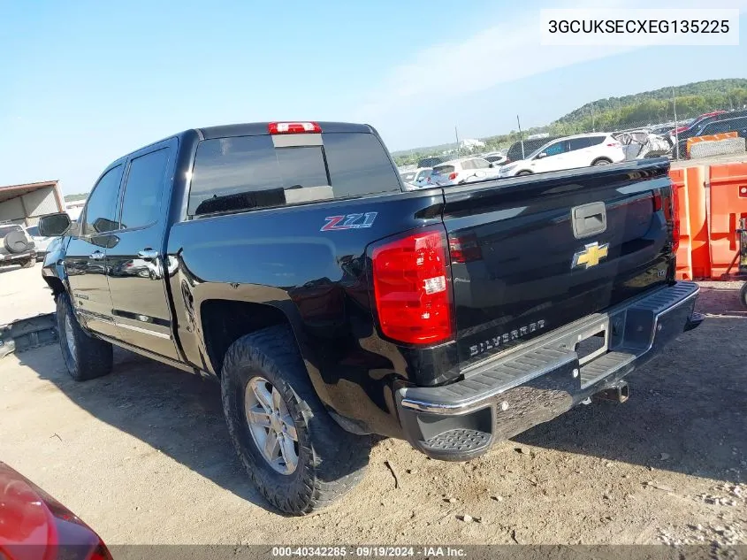 2014 Chevrolet Silverado 1500 2Lz VIN: 3GCUKSECXEG135225 Lot: 40342285