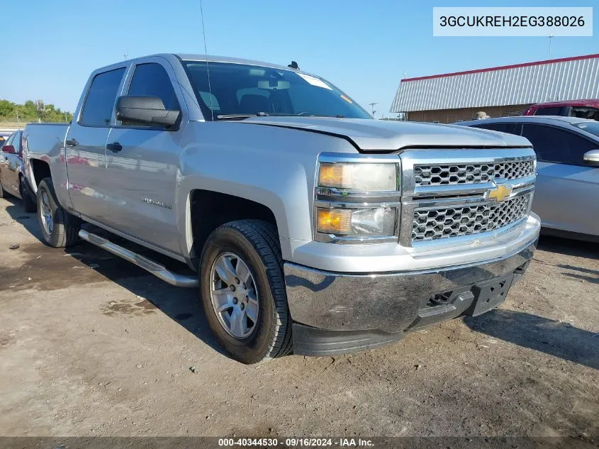 2014 Chevrolet Silverado K1500 Lt VIN: 3GCUKREH2EG388026 Lot: 40344530