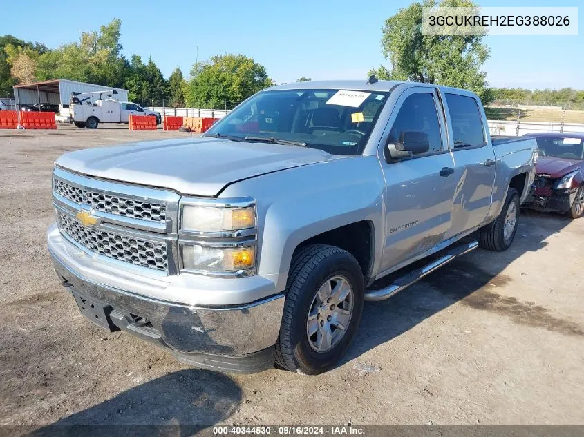 2014 Chevrolet Silverado K1500 Lt VIN: 3GCUKREH2EG388026 Lot: 40344530