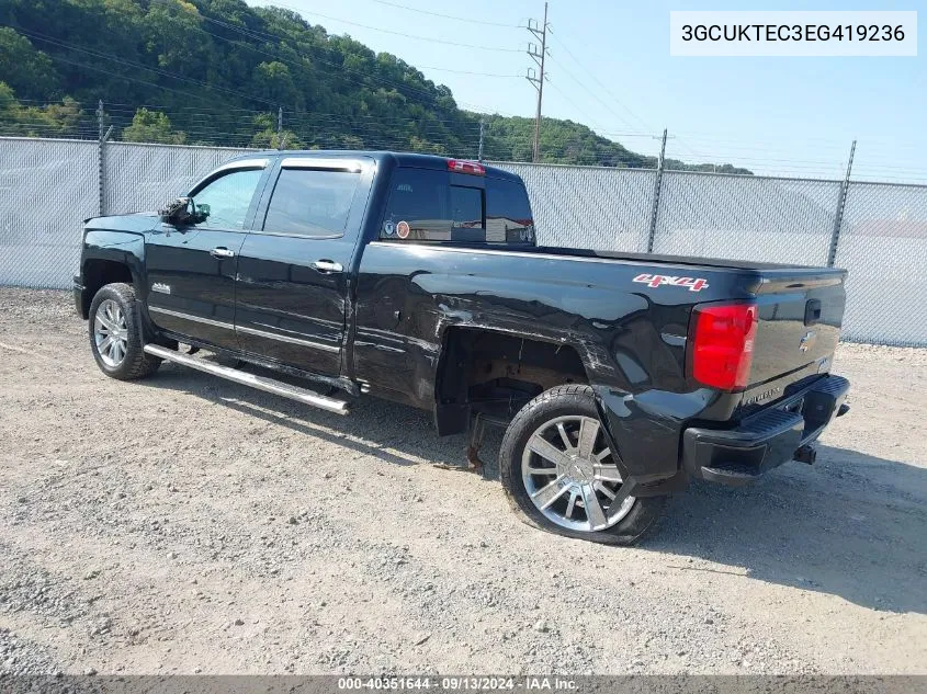 2014 Chevrolet Silverado 1500 High Country VIN: 3GCUKTEC3EG419236 Lot: 40351644