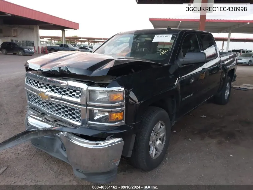 2014 Chevrolet Silverado 1500 1Lt VIN: 3GCUKREC1EG438998 Lot: 40361162