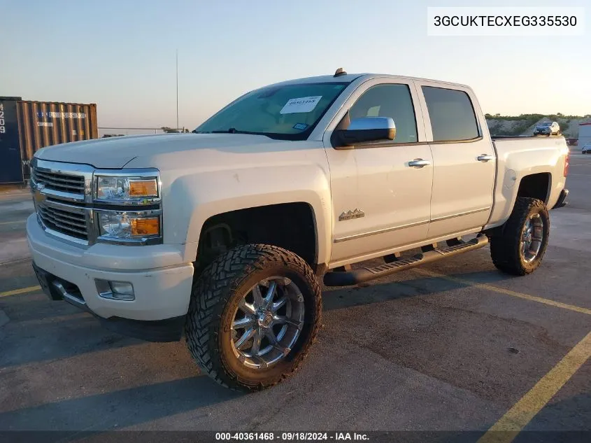 2014 Chevrolet Silverado 1500 High Country VIN: 3GCUKTECXEG335530 Lot: 40361468