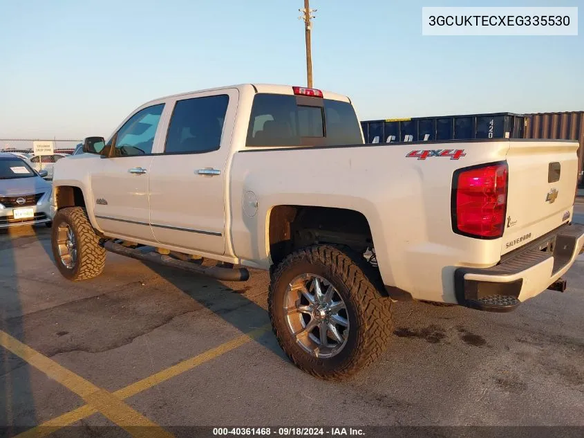 2014 Chevrolet Silverado 1500 High Country VIN: 3GCUKTECXEG335530 Lot: 40361468