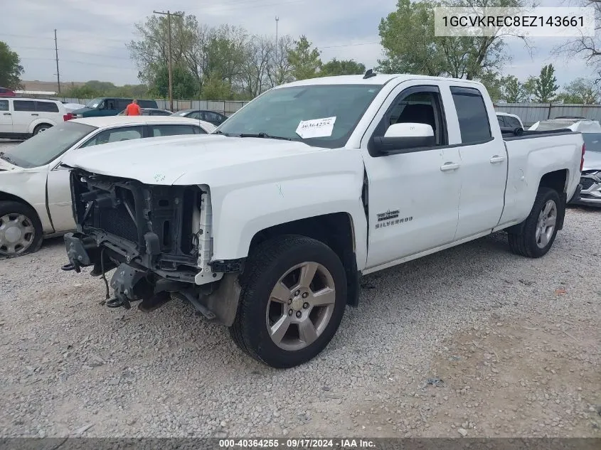 2014 Chevrolet Silverado 1500 1Lt VIN: 1GCVKREC8EZ143661 Lot: 40364255