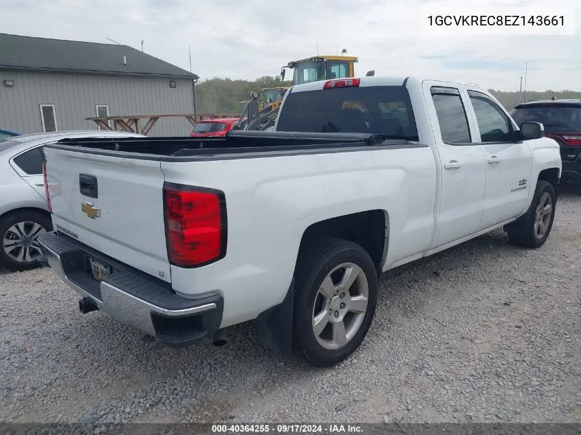 2014 Chevrolet Silverado 1500 1Lt VIN: 1GCVKREC8EZ143661 Lot: 40364255