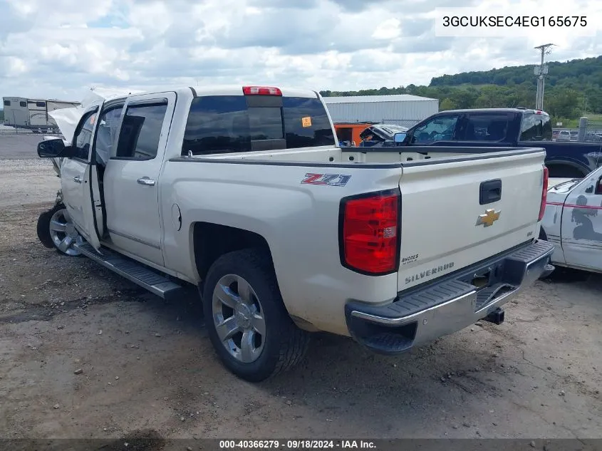 2014 Chevrolet Silverado 1500 2Lz VIN: 3GCUKSEC4EG165675 Lot: 40366279