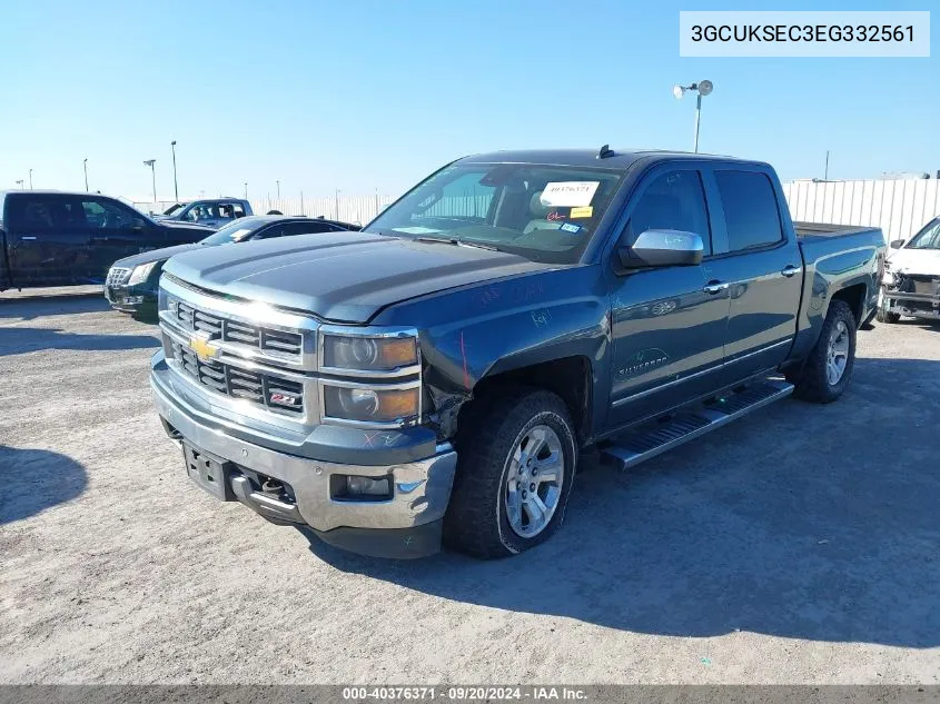 2014 Chevrolet Silverado 1500 2Lz VIN: 3GCUKSEC3EG332561 Lot: 40376371