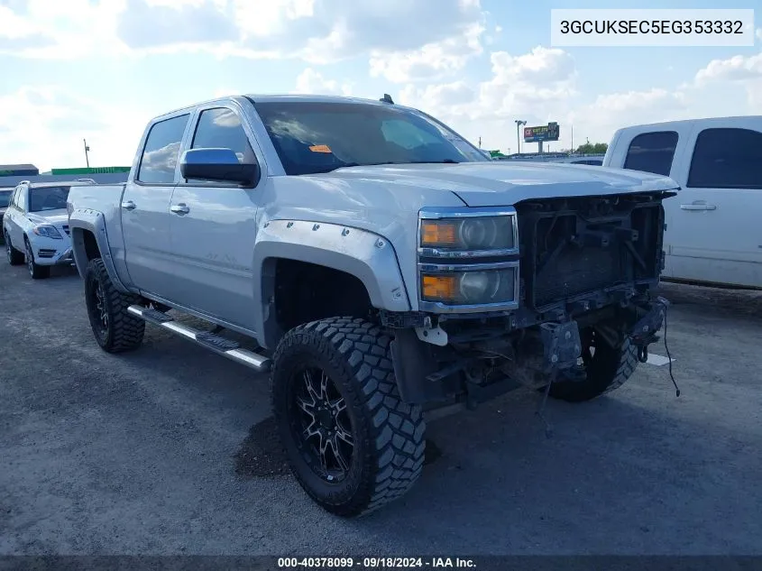 2014 Chevrolet Silverado 1500 2Lz VIN: 3GCUKSEC5EG353332 Lot: 40378099