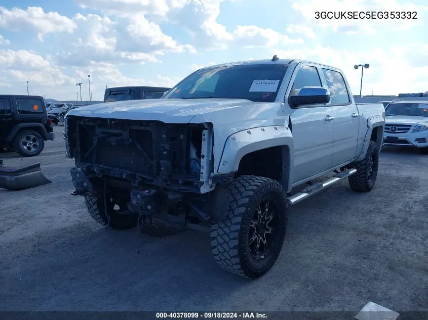 2014 Chevrolet Silverado 1500 2Lz VIN: 3GCUKSEC5EG353332 Lot: 40378099