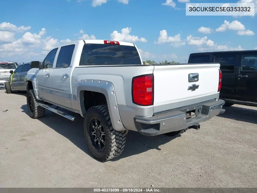 2014 Chevrolet Silverado 1500 2Lz VIN: 3GCUKSEC5EG353332 Lot: 40378099