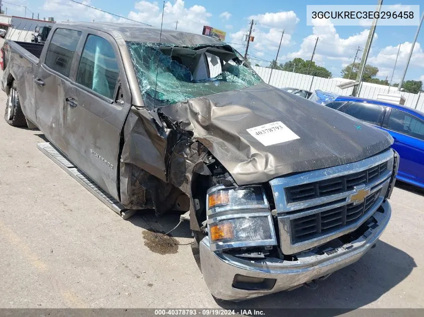 2014 Chevrolet Silverado 1500 2Lt VIN: 3GCUKREC3EG296458 Lot: 40378793